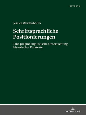 cover image of Schriftsprachliche Positionierungen